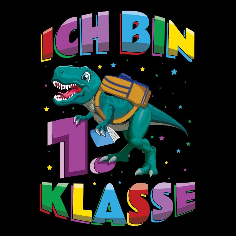 Ich Bin 1. Klasse Dinosaurier Einschulung