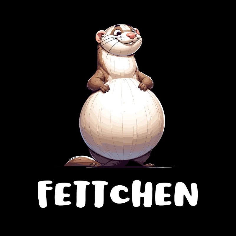 Frettchen - Fettchen mit dicken Bauch Lustig