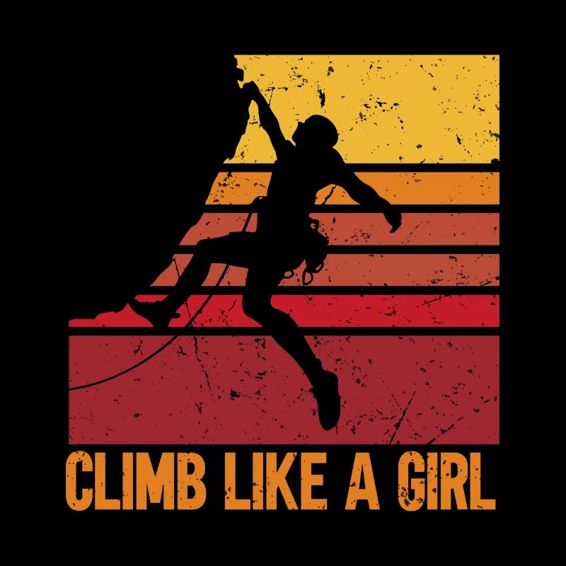 Rock Climber Climbing Mountain