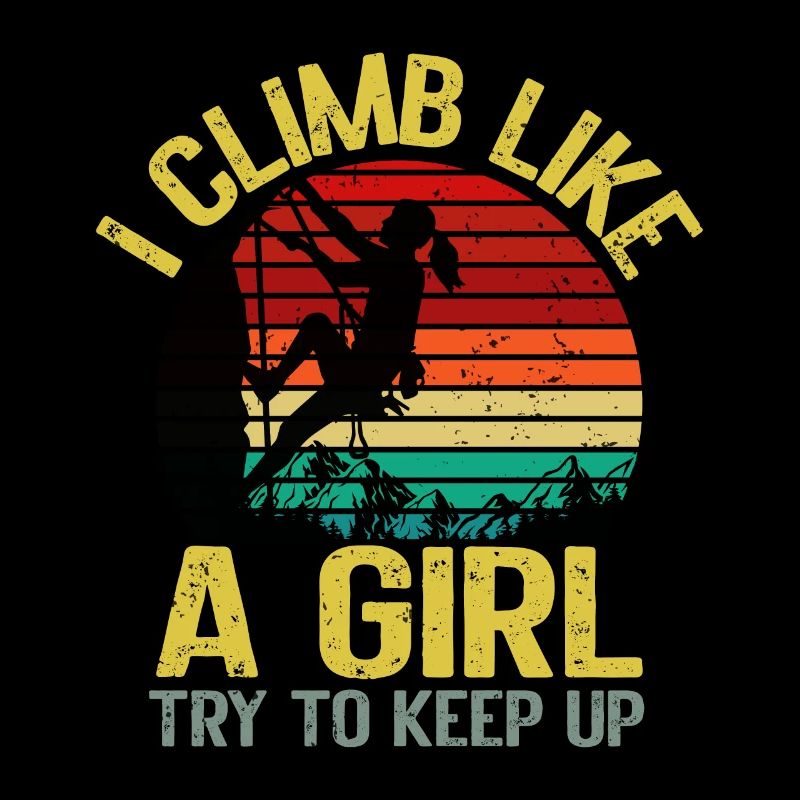 Rock Climber Climbing Mountain
