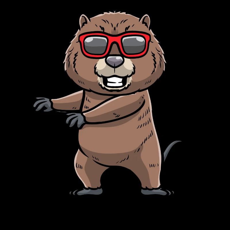 Dancing muskrat rodent