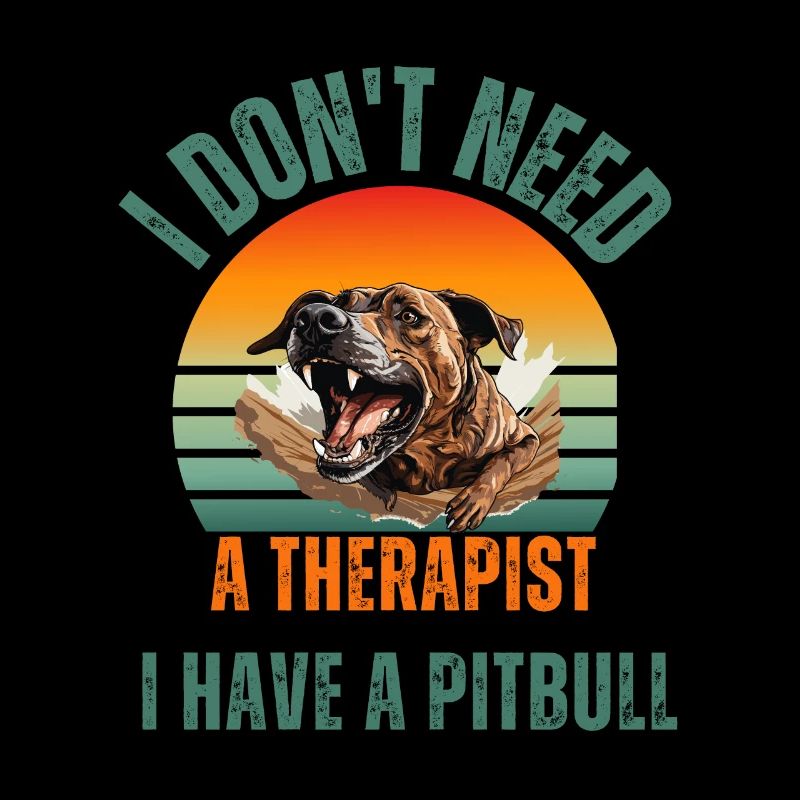 Pitbull Therapy Sunset Tee