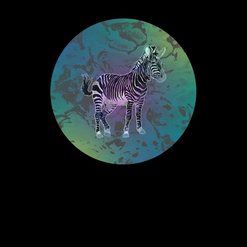 Retro Zebra Circle Funny Stripes Animal Cool Pun