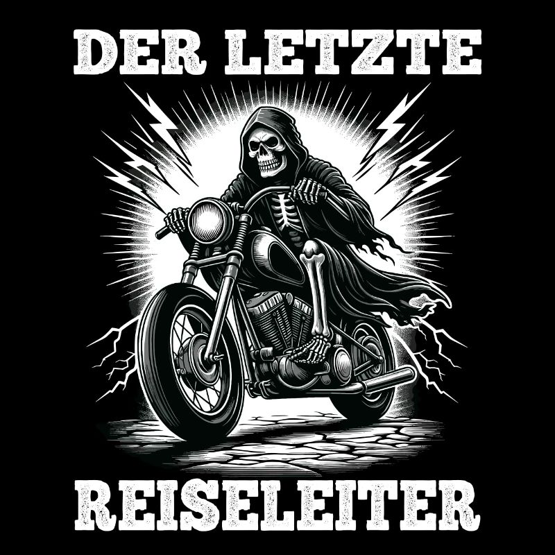 Skelett Biker Der Letzte Reiseleiter Motorrad Fan