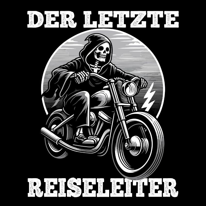 Skelett Biker Der Letzte Reiseleiter Motorrad Fan