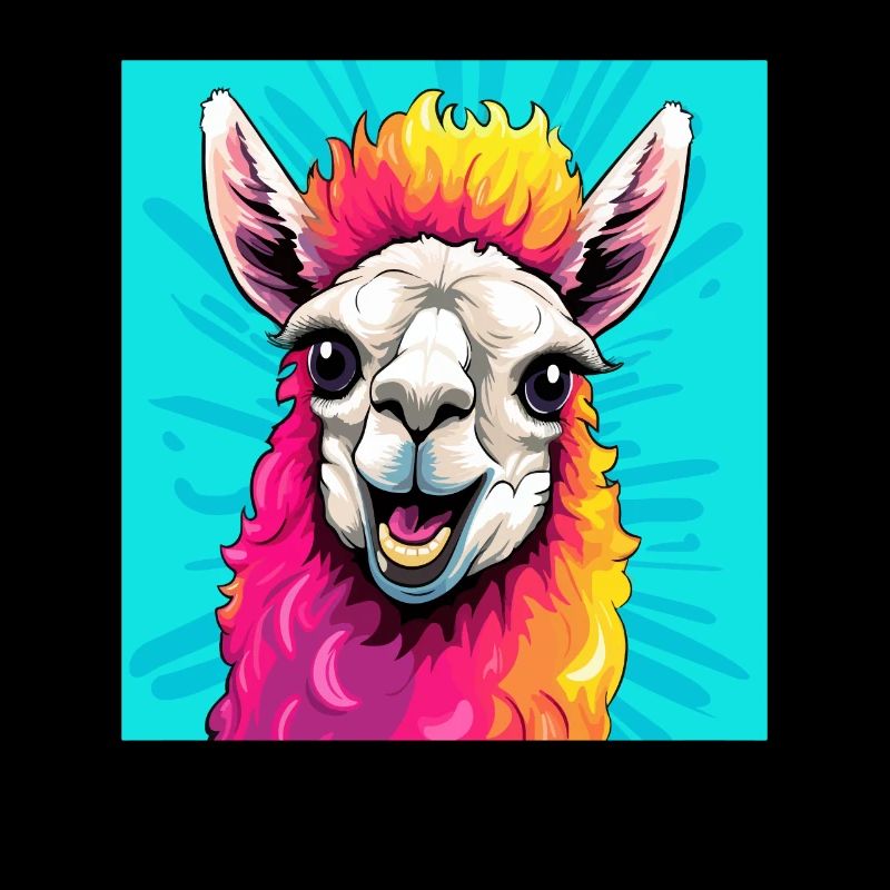 Alpaca in Pop Art