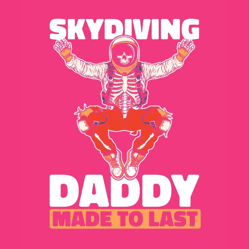 Parachutist Skydiving Skeleton