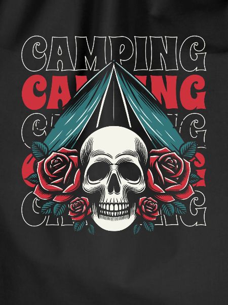Tent Camping Camping Skull