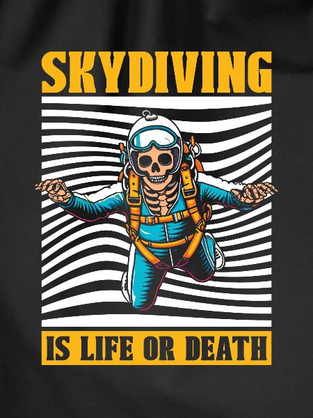 Parachutist Skydiving Skeleton