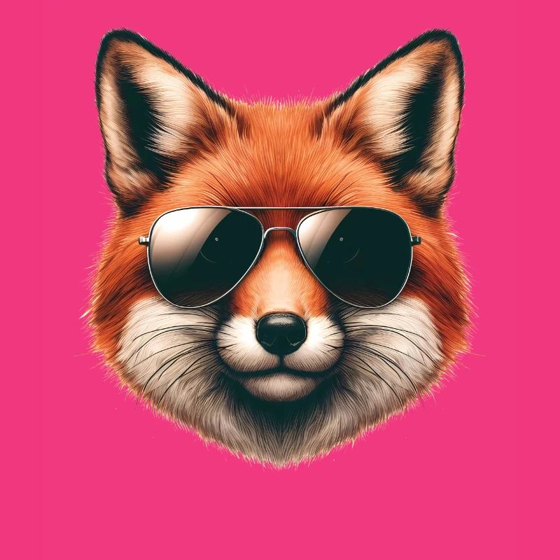Fuchs Mit Sonnenbrille, Digitale Kunst, Wildtier