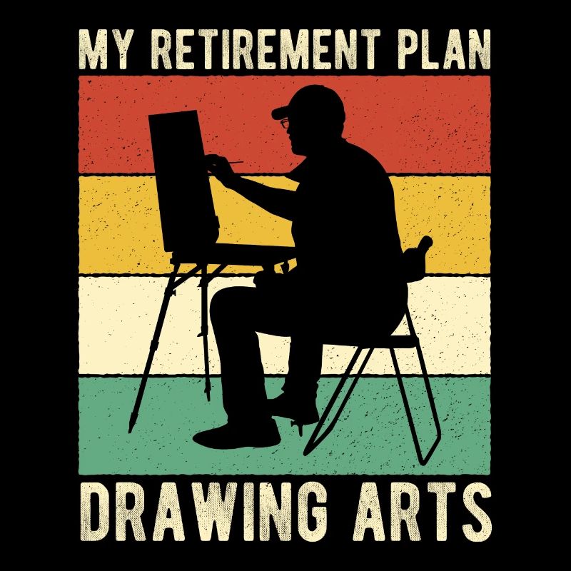Artiste Peintre Graphique Mon Plan de Retraite Dessin