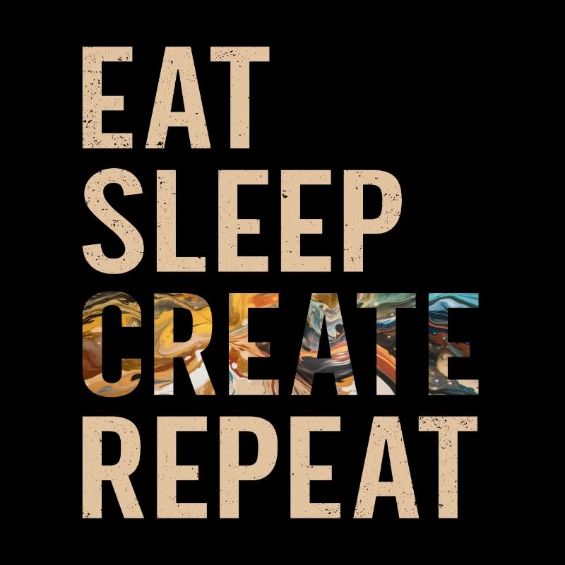 Artist Painter Eat Sleep Create Repeat Gift