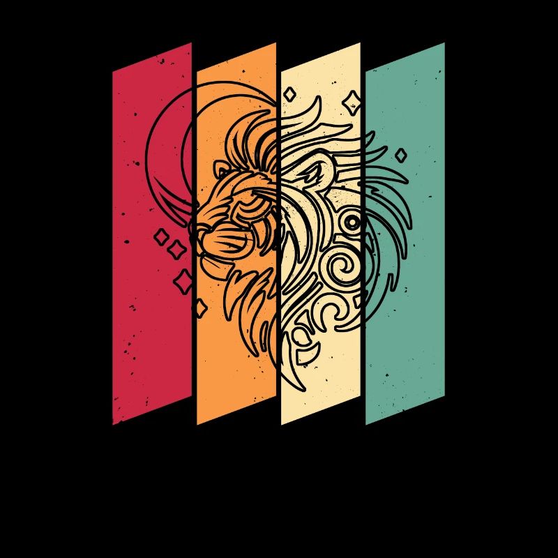 Lion Tribal Moon Phases