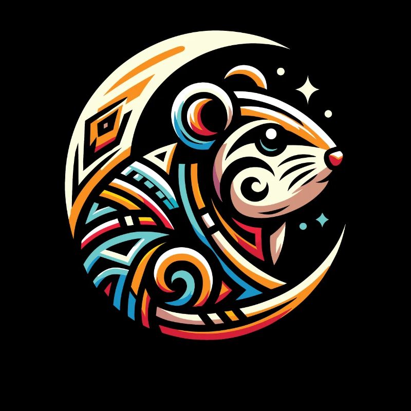 Hamster Doré Hamster Tribal Phases de Lune