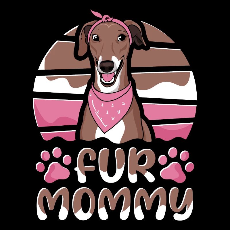Greyhound Greyhound Mère Chien Maman Pour Maman