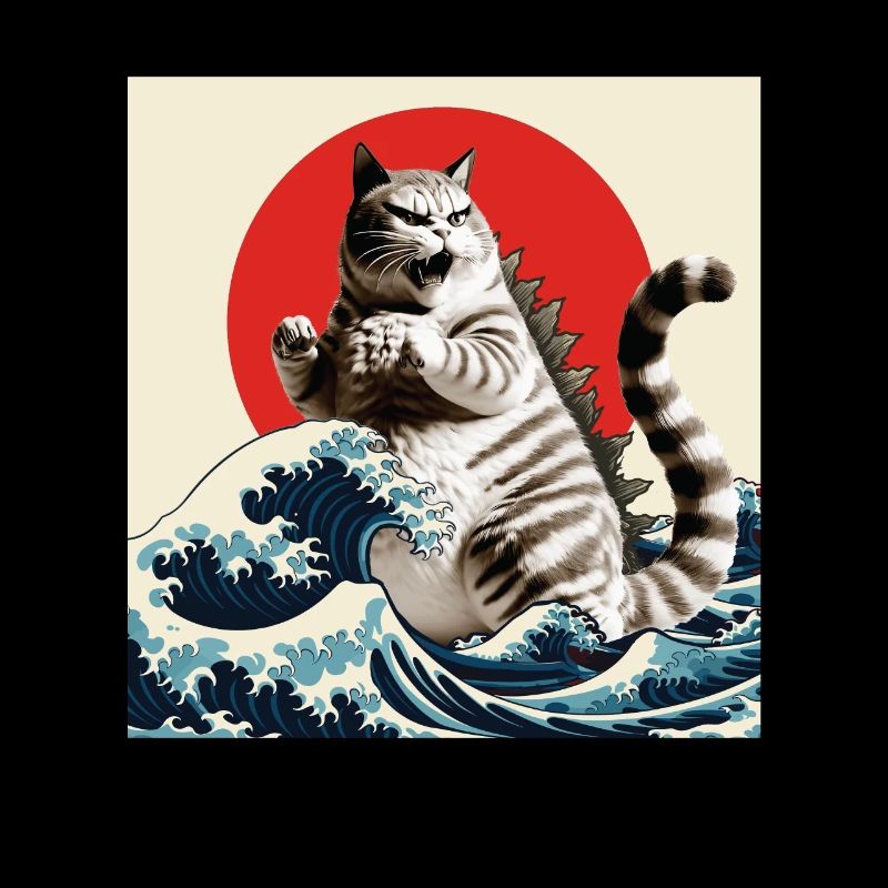 Catzilla Funny Cat Lat Lover Propriétaire de chaton