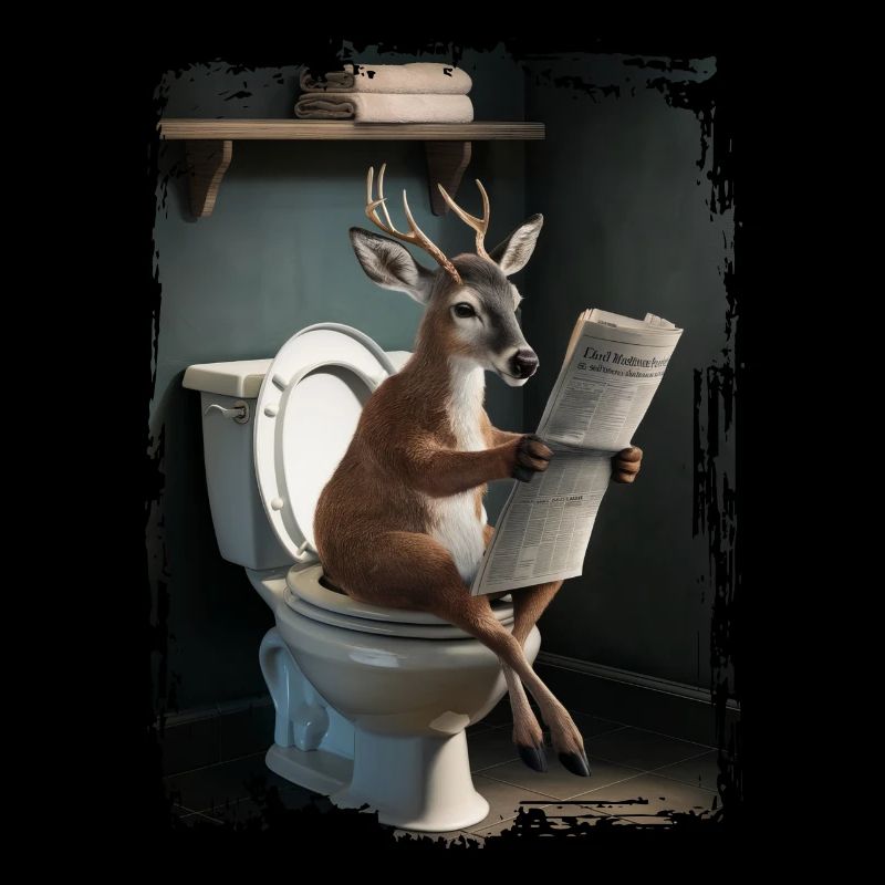 Hirschtoilette Geschenk