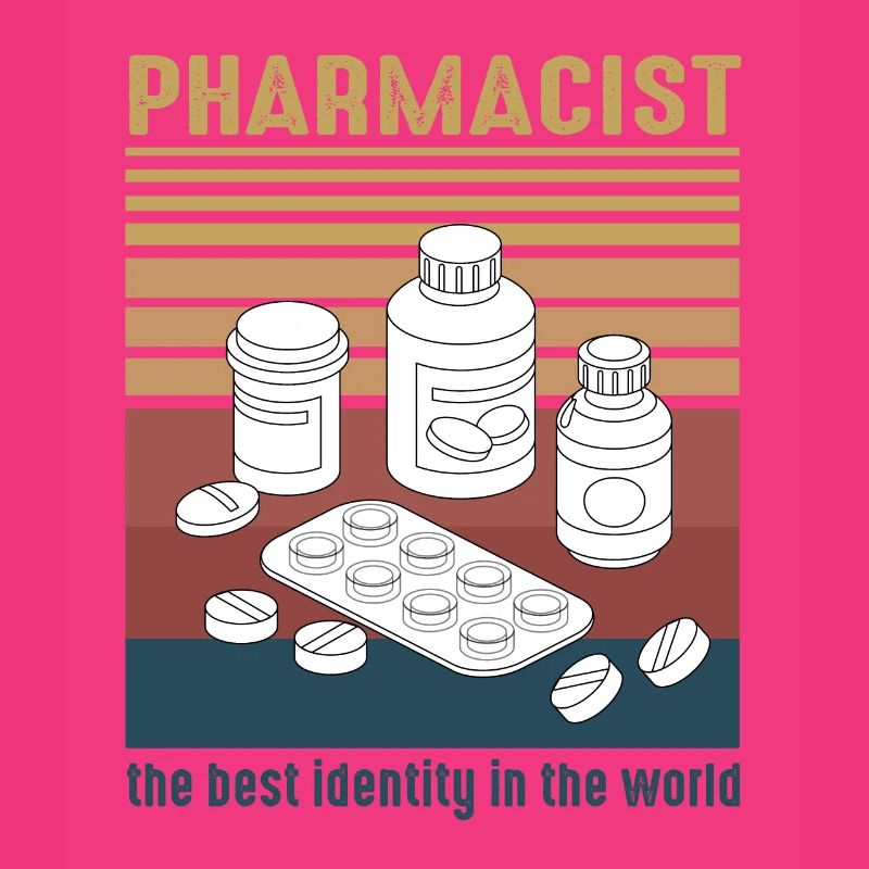 Future Vintage Retro Pharmacist Pharmacy Tech