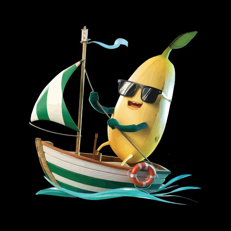 Obst Banane Bootfahren Geschenk