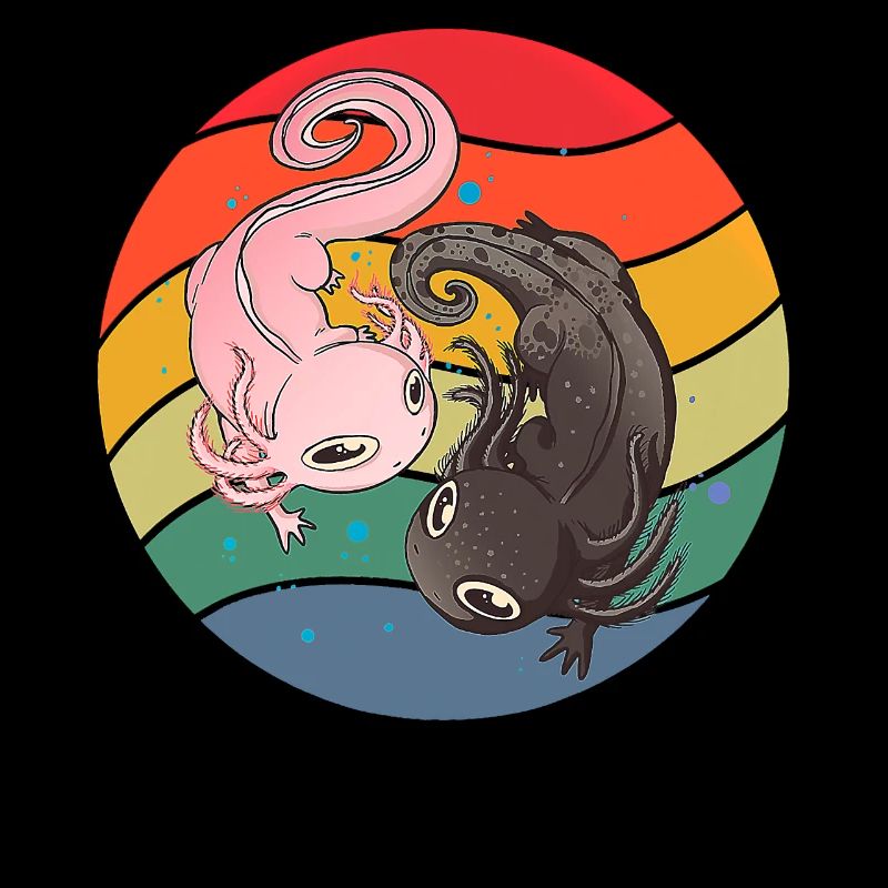 Ying and Yang Axolotl