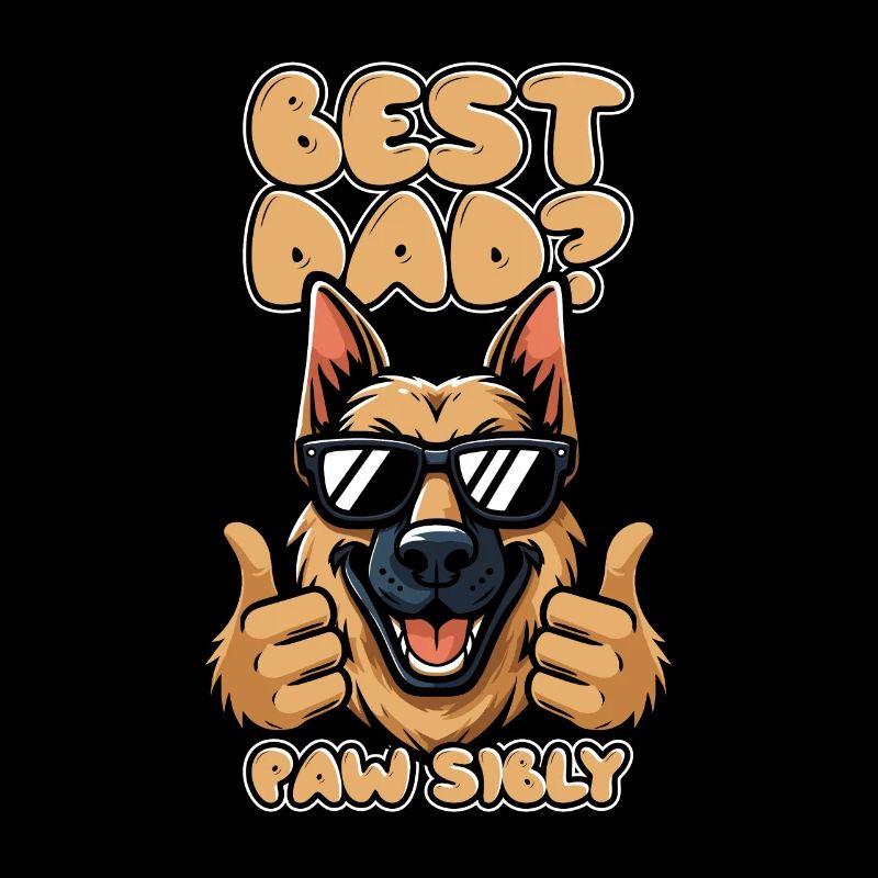 German Shepherd Father Best Dad Pawsibly