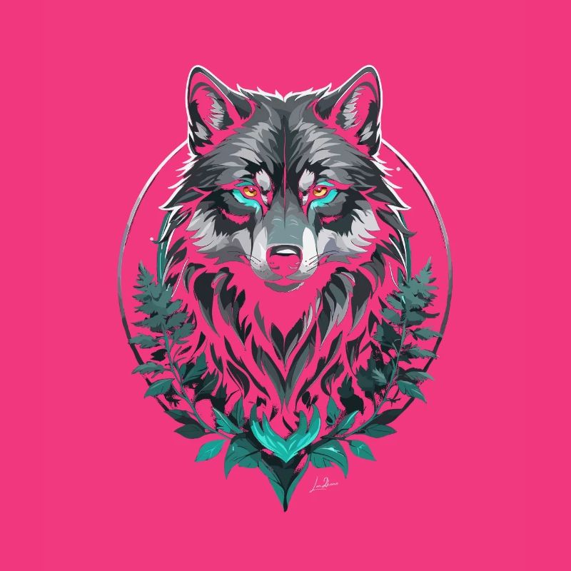 Wald Arktischer Wolf