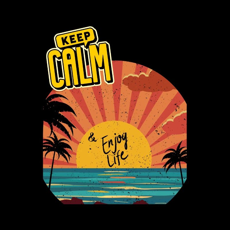 Coucher de Soleil Keep Calm & Enjoy Life