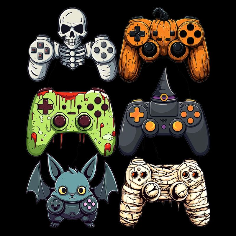 Halloween Gaming Controllers Witch Zombie Mummy