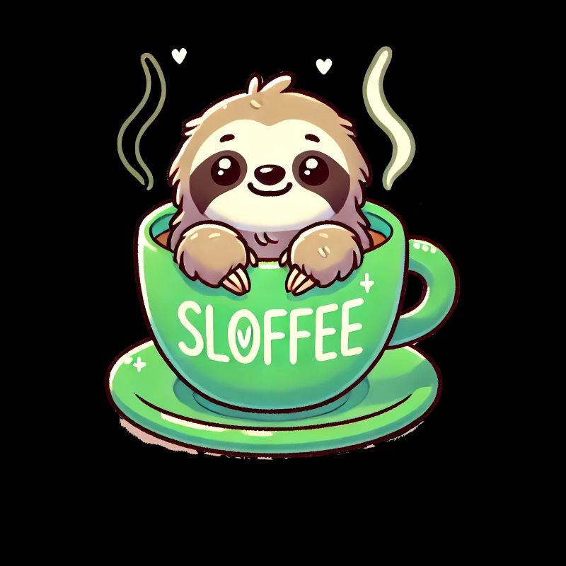 Cute Sloth Coffee Lover