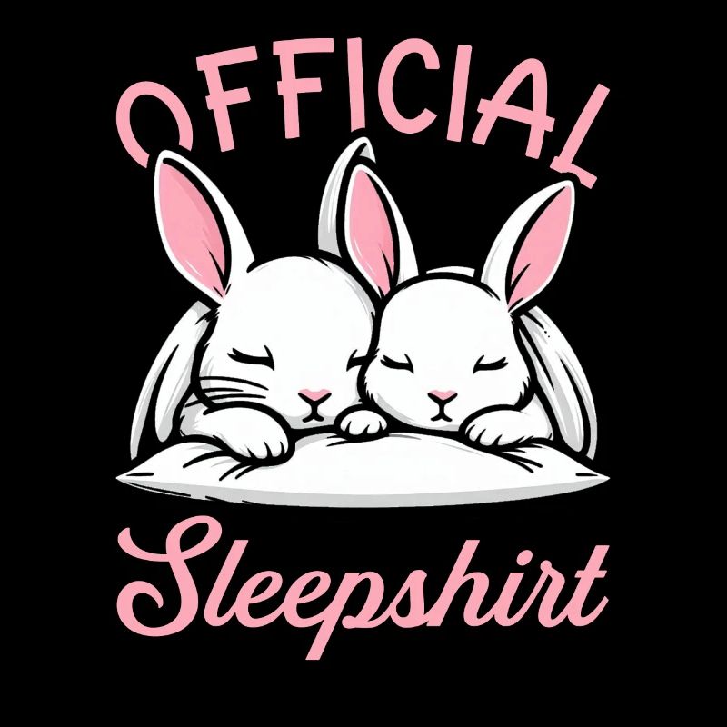 Official Sleeping Shirt Funny Rabbit Rabbit