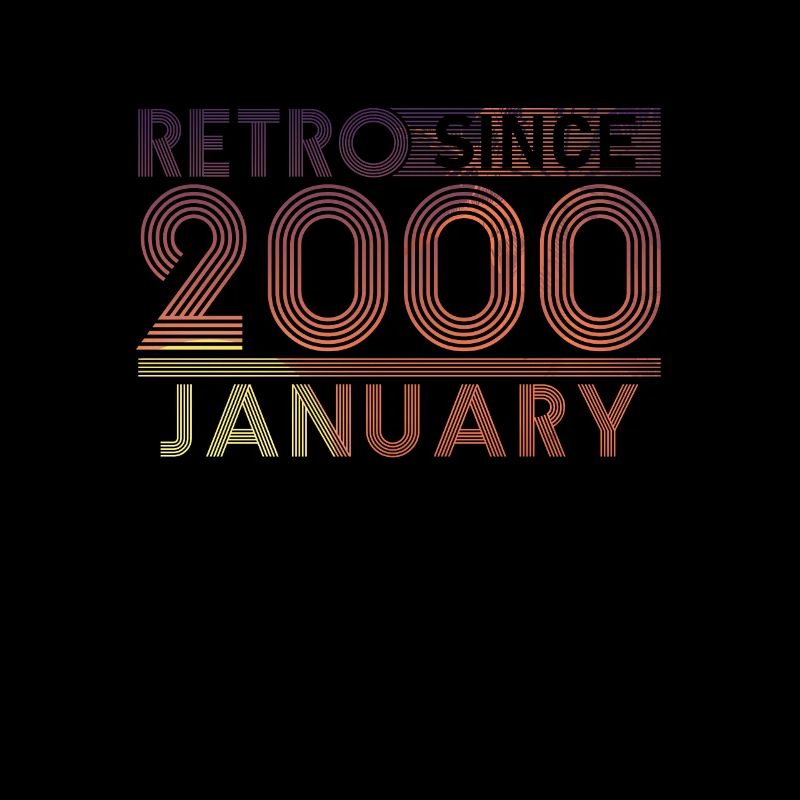 Retro Geburtstag January 2000 - Sunset line
