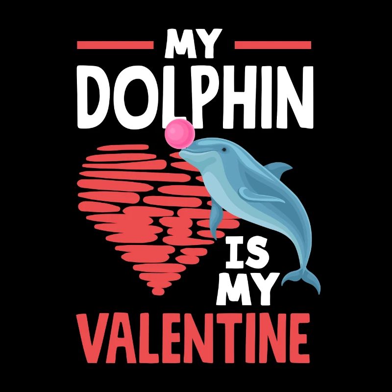 Mon dauphin est mon cœur de Saint-Valentin