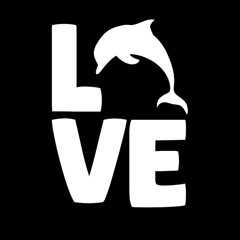 Liebe Delfin Ozean Tierfreunde Kunst