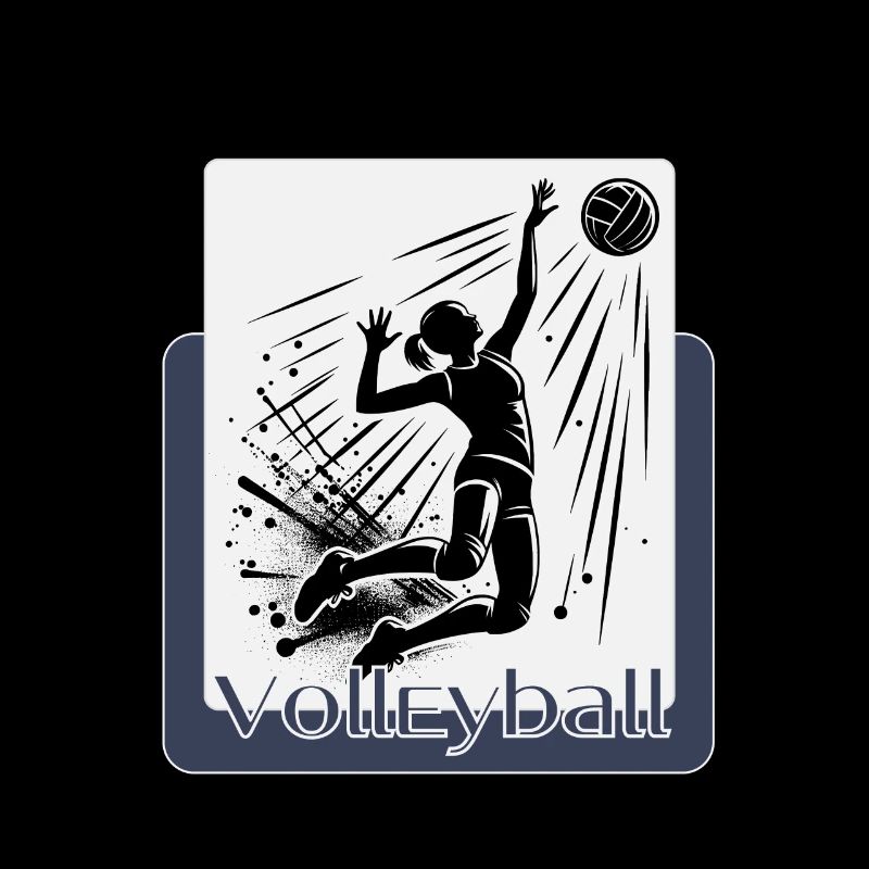 Dynamische Volleyball-Aktion