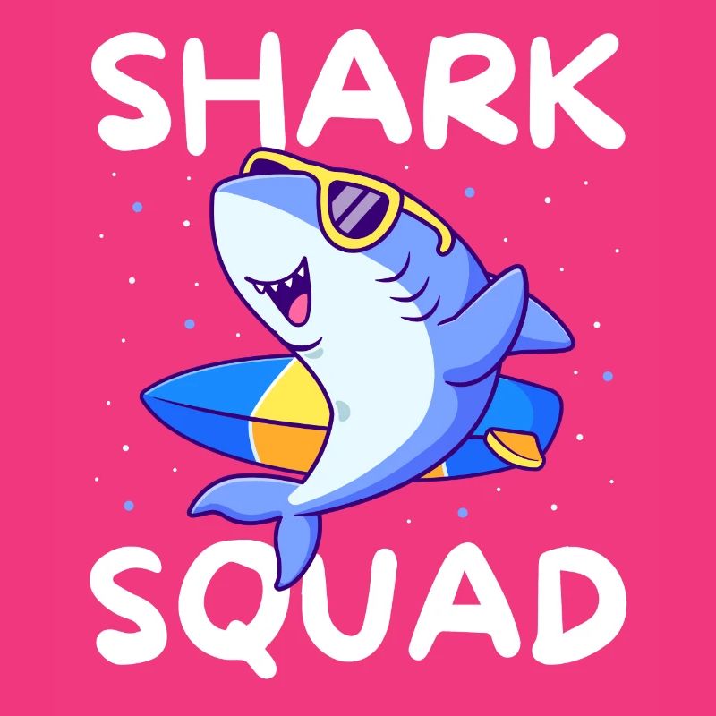 Shark Squad Fun Thème de la plage et du surf