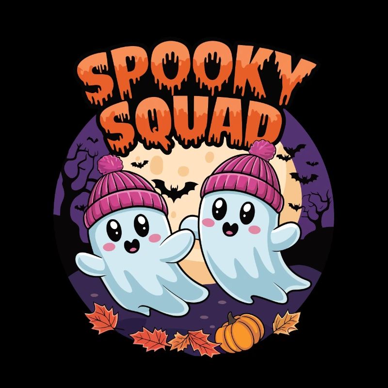 Halloween Spooky Squad Ghost with Hat