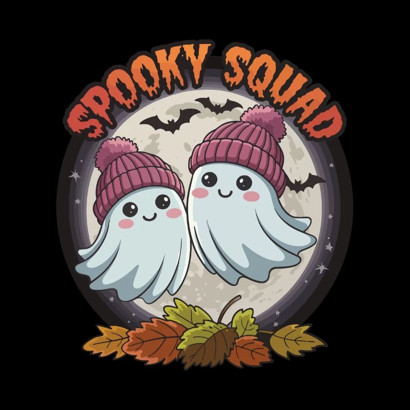 Halloween Spooky Squad Ghost with Hat