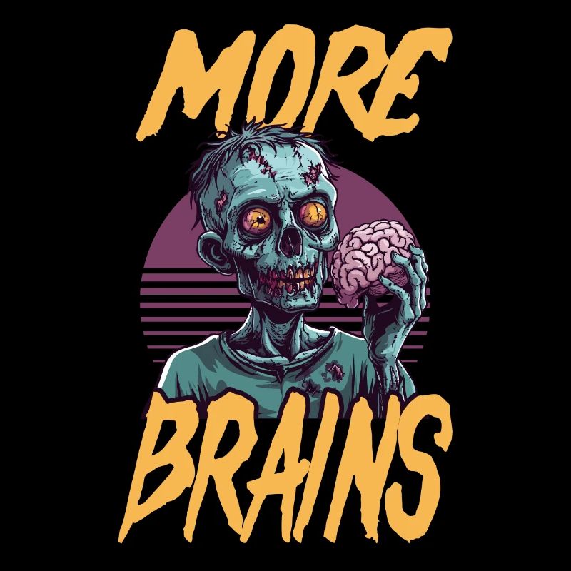 Zombie Halloween More Brains