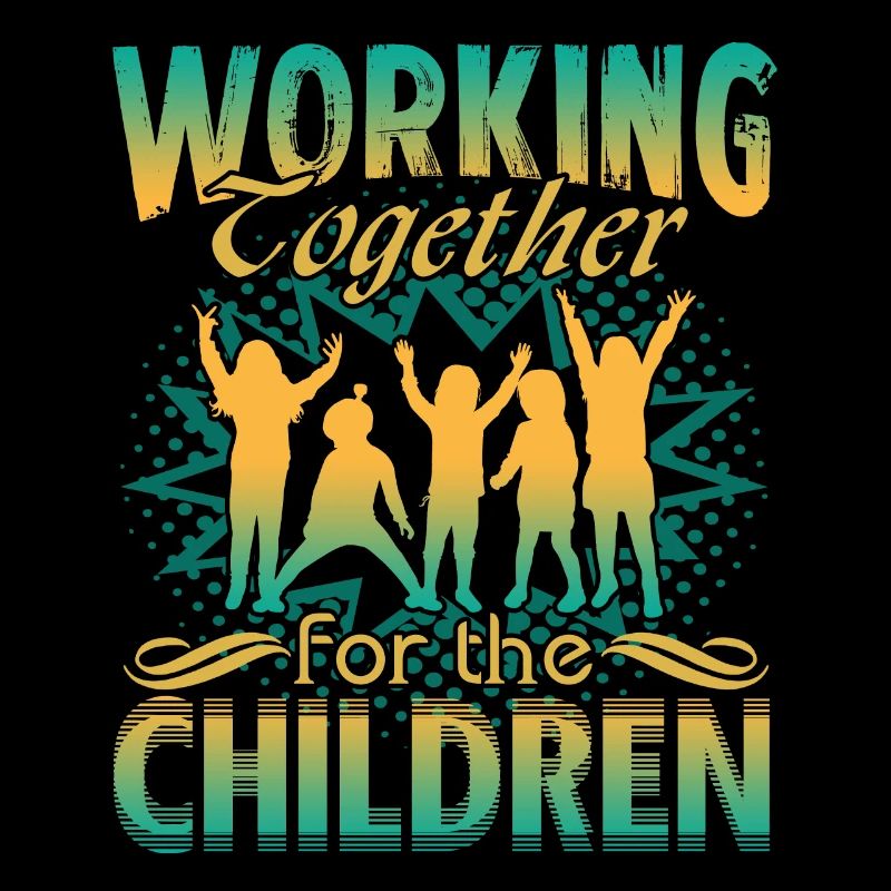 Teacher Working Together For Children