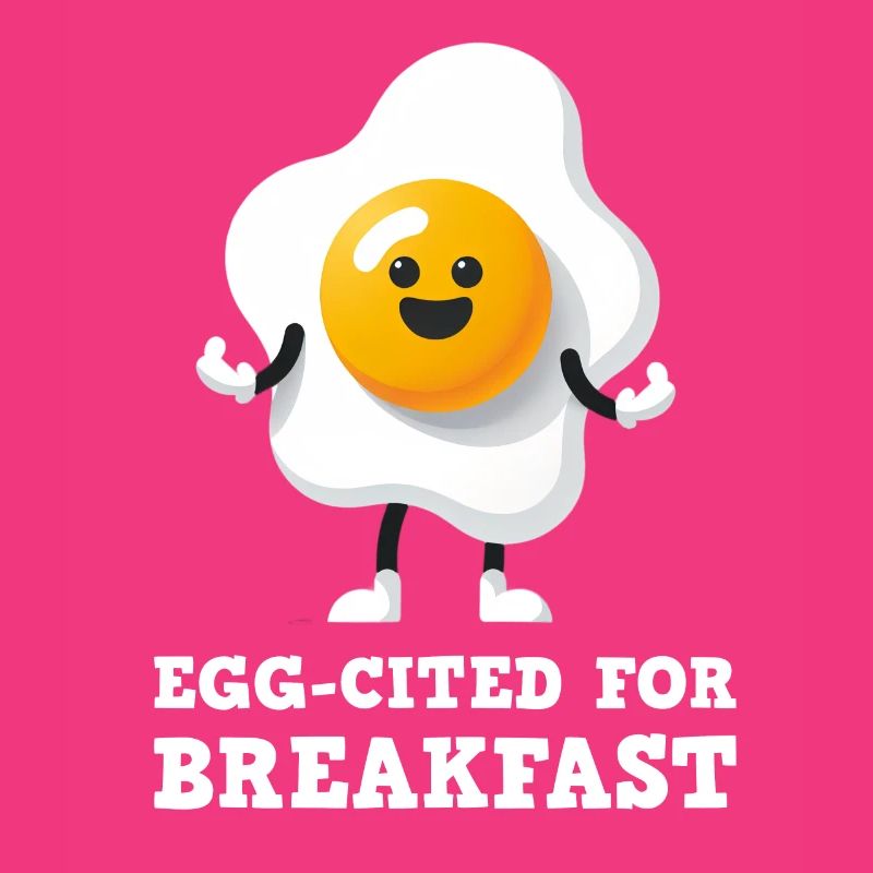 Egg-cited for Breakfast Cute Egg