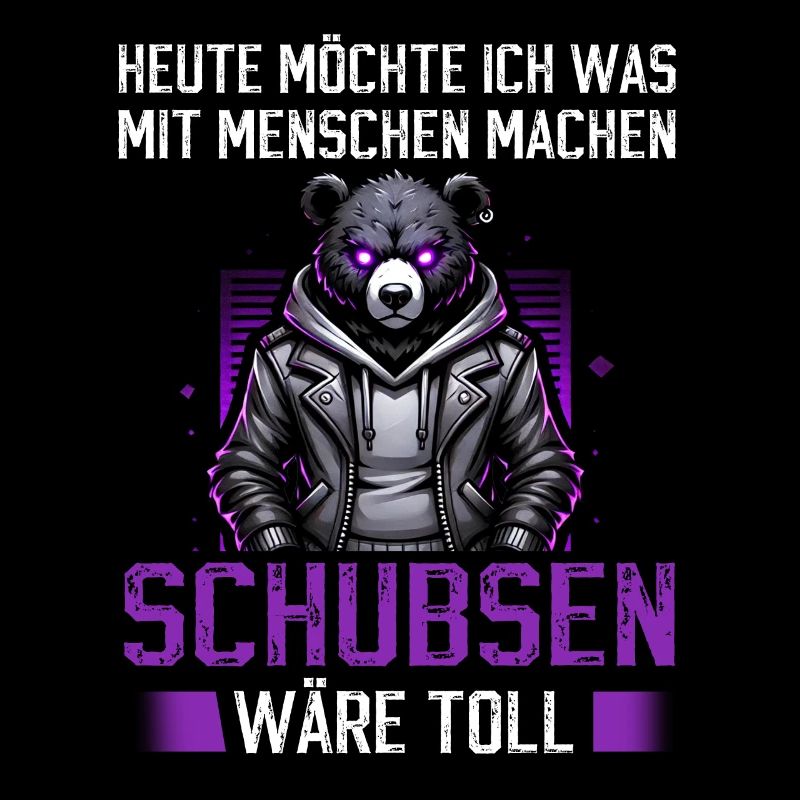 Heute möchte ich was mit Menschen machen Schubsen