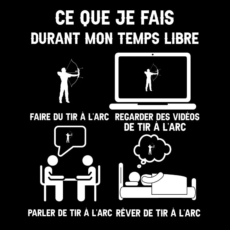 temps libre tir à l'arc humour