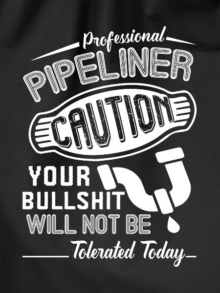 Professional Pipelayer Caution