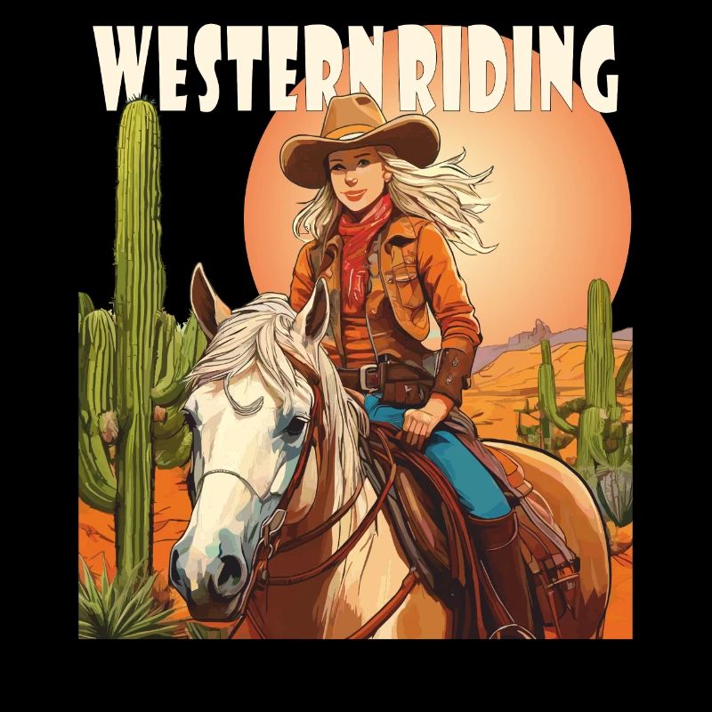 FRAU REITEN WESTERN RIDING