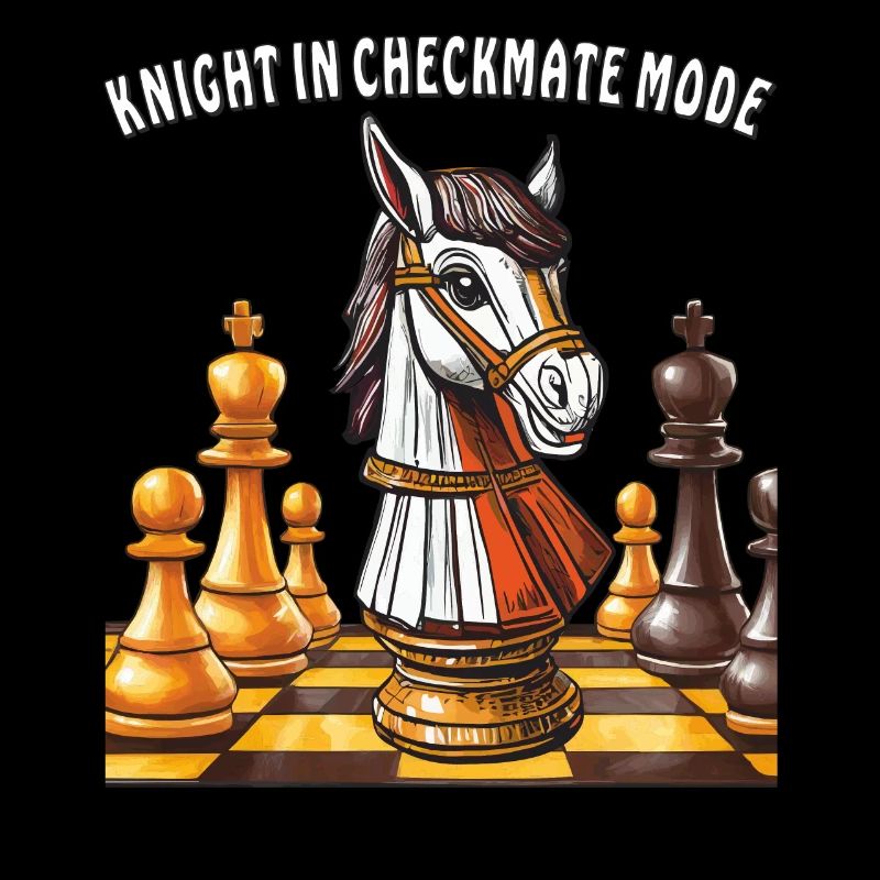 SCHACH KNIGHT IN CHECKMATE MODE
