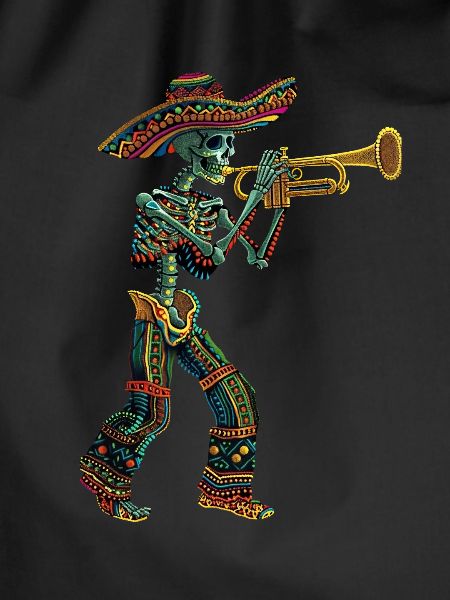Mexican Trumpet Skeleton