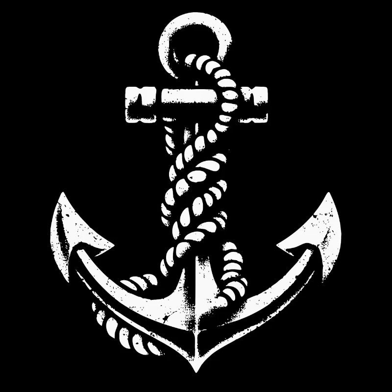 Anker mit Seemannsknoten Maritimes Design