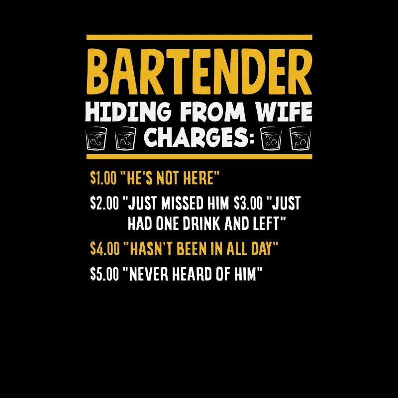 Funny Bartender Saying Bartender Gift