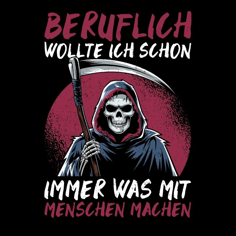 Sarkastischer Sensenmann Schwarzer Humor Dunkler