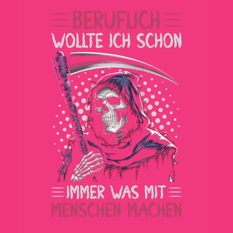 Sarkastischer Sensenmann Schwarzer Humor Dunkler